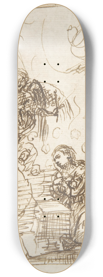 Pedro Duque y Cornejo - The Annunciation 8.25 inch art skate deck