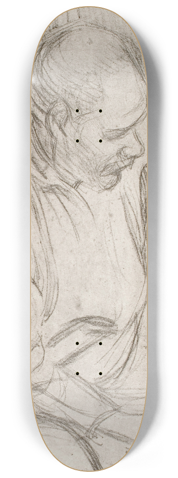 Pekka Halonen - Arttu Sitting by the Fireplace 8.25 inch art skate deck