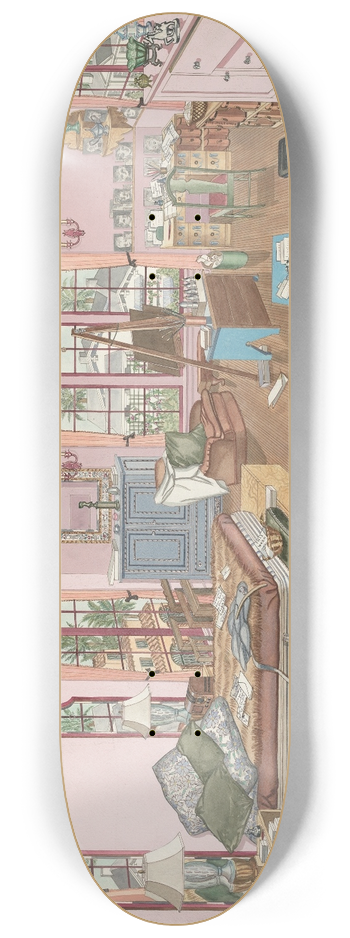 Perkins Harnly - Bedroom, 1940 8.25 inch art skate deck