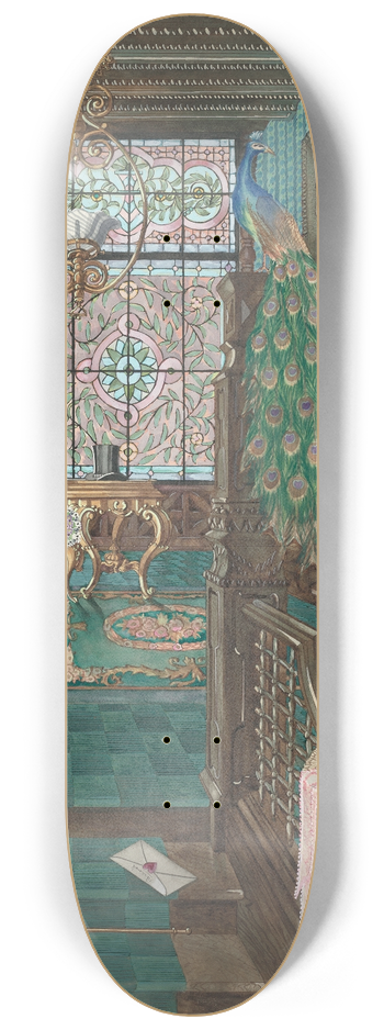 Perkins Harnly - Second Floor Stair Landing and Hall 8.25 inch art skate deck