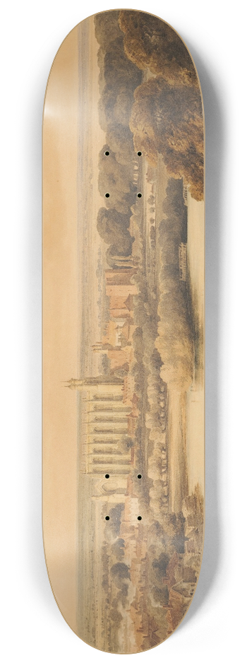 Peter De Wint - Eton, Twilight 8.25 inch art skate deck
