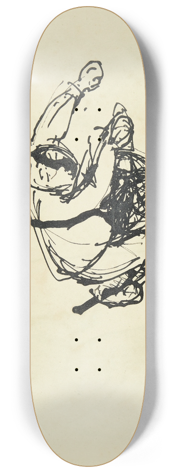 Peter Hansen - Figurstudie 8.25 inch art skate deck