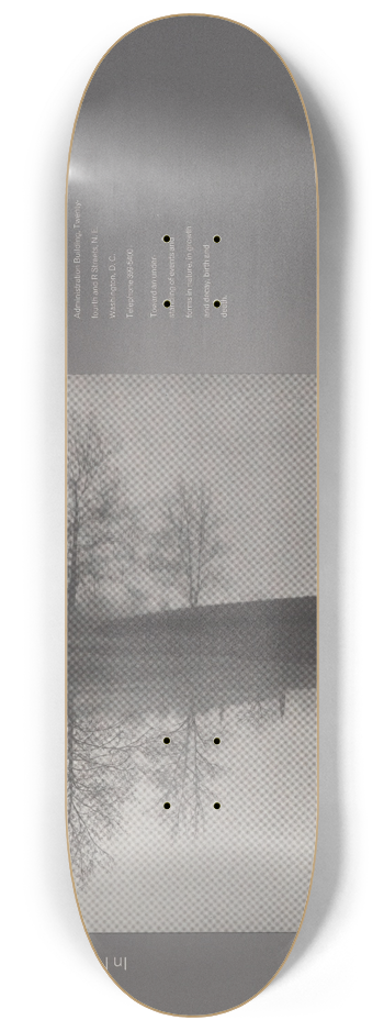 Peter Pettus - In natural light 8.25 inch art skate deck