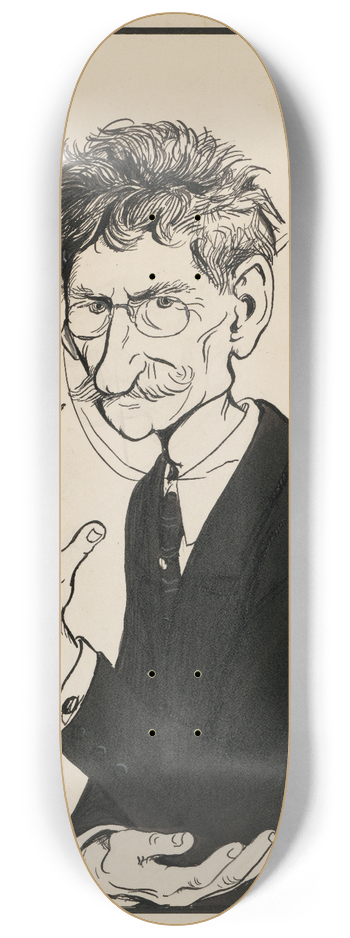 Peter Sheaf Hersey Newell - Self-Portrait 8.25 inch art skate deck