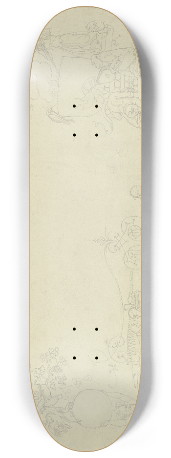 Peter von Cornelius - Goethes Faust; Titelblatt in Arabesken 8.25 inch art skate deck