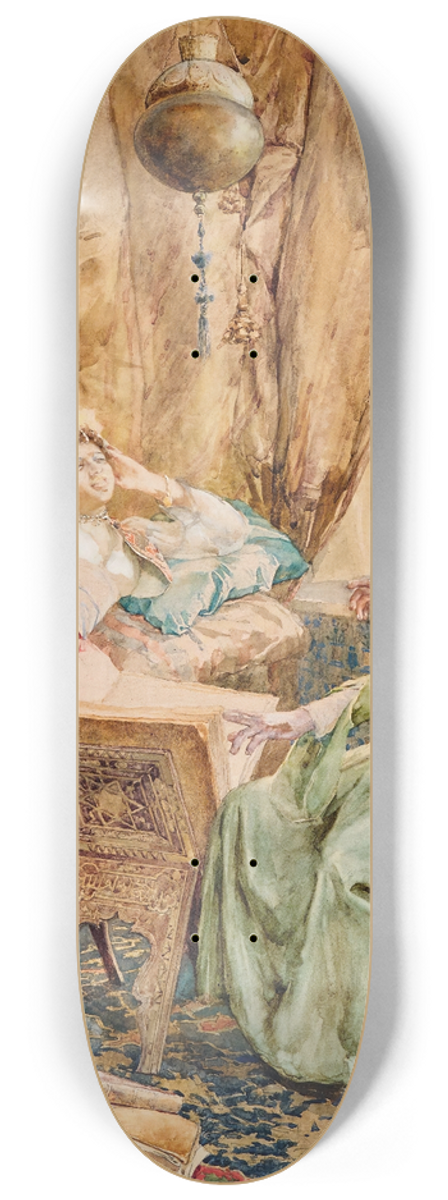 Amedeo Simonetti - The Reader 8.25 inch art skate deck