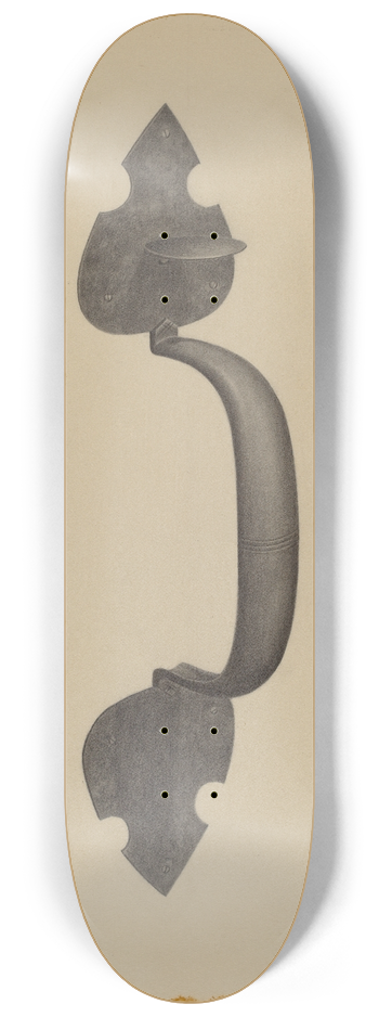 Philip Johnson - Door Handle with Thumb Press 8.25 inch art skate deck