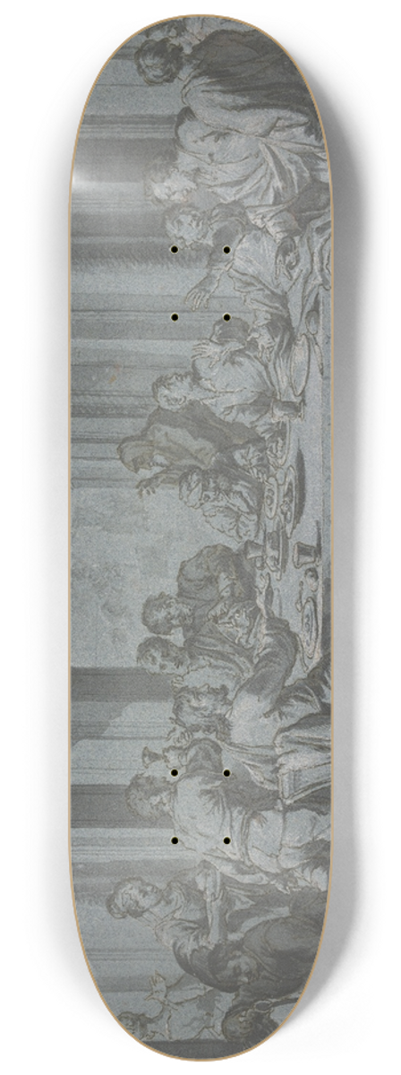 Johann Wolfgang Baumgartner - Gastmahl im Haus des Zllners Matthus 8.25 inch art skate deck