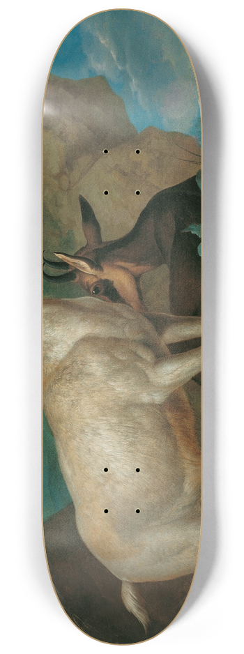 Philipp Ferdinand de Hamilton - Drei Gemsen Und Eine Amsel 8.25 inch art skate deck