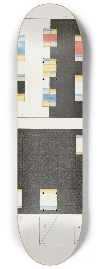Johann Wolfgang Von Goethe - Zur Farbenlehre Pl.05 8.25 inch art skate deck