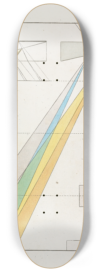 Johann Wolfgang Von Goethe - Zur Farbenlehre Pl.06 8.25 inch art skate deck