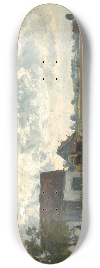 Philipp Rth - A River Landscape in Vtting 8.25 inch art skate deck