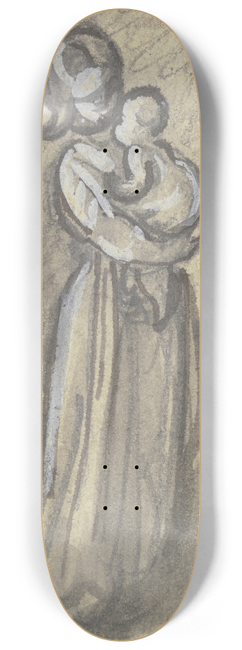 Philipp Rumpf - Mdchen mit Kind auf dem Arm 8.25 inch art skate deck