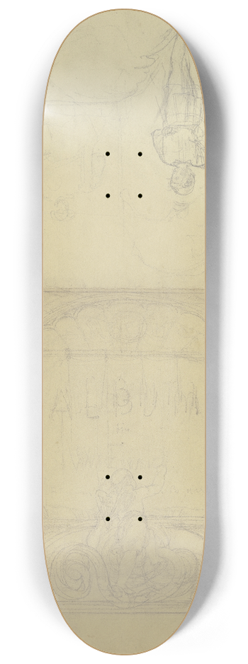 Philipp Winterwerb - Draft for a title page 8.25 inch art skate deck