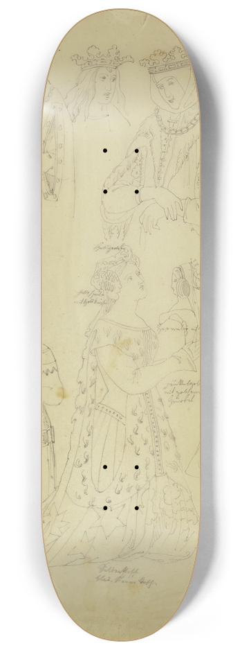 Philipp Winterwerb - Medieval figures 8.25 inch art skate deck