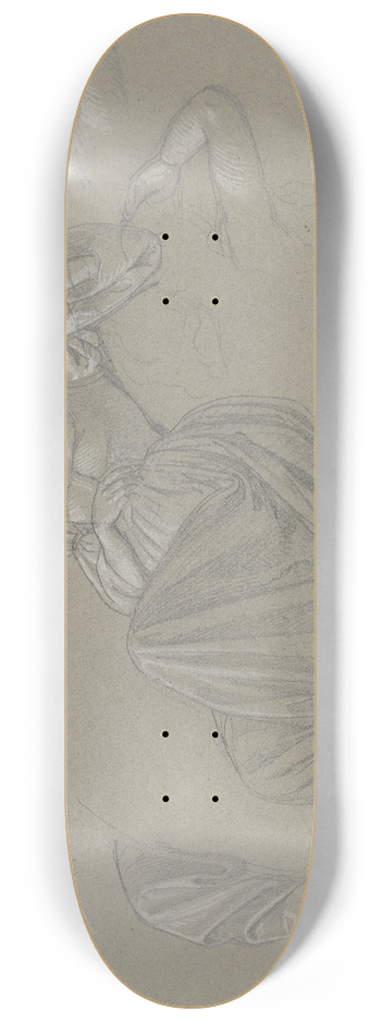 Philipp Winterwerb - Studienblatt; Schlafendes Mdchen. 8.25 inch art skate deck