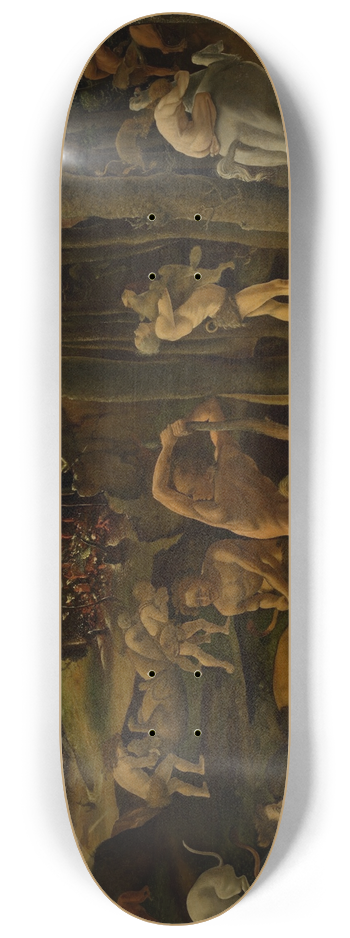 Piero di Cosimo - A Hunting Scene 8.25 inch art skate deck