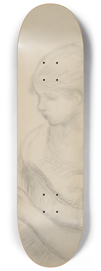 Pierre-Auguste Renoir - A Girl Reading 8.25 inch art skate deck