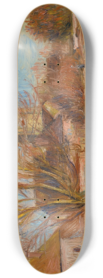 Pierre-Auguste Renoir - Lglise  Essoyes 8.25 inch art skate deck