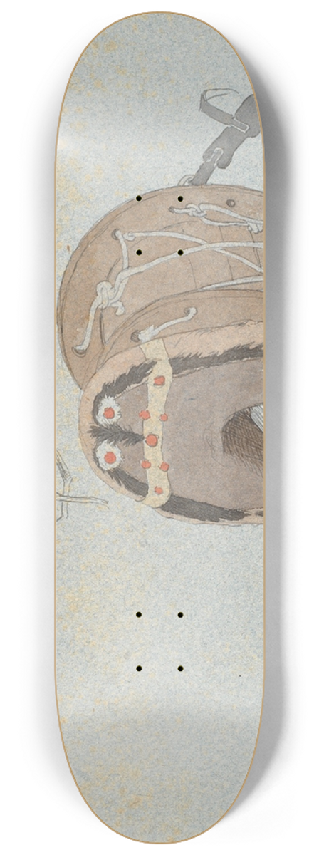 Johan Thomas Lundbye - Stamme af et oliventr og en paksaddel 8.25 inch art skate deck