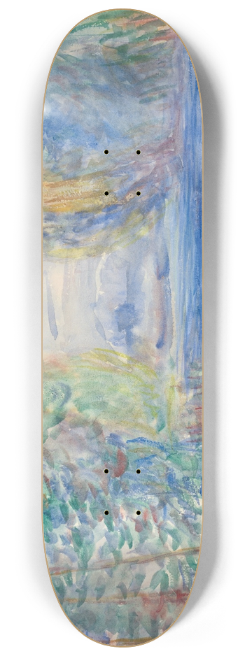 Pierre-Auguste Renoir - River Landscape 8.25 inch art skate deck