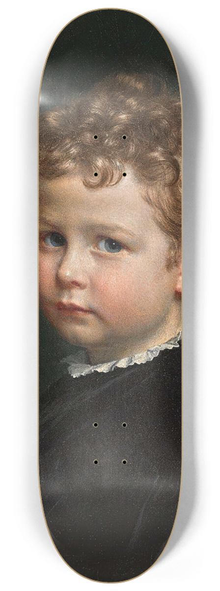 Johan Vilhelm Gertner - Boy with curly hair 8.25 inch art skate deck