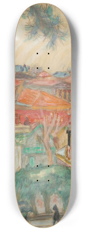 Pierre Bonnard - Les Toits 8.25 inch art skate deck