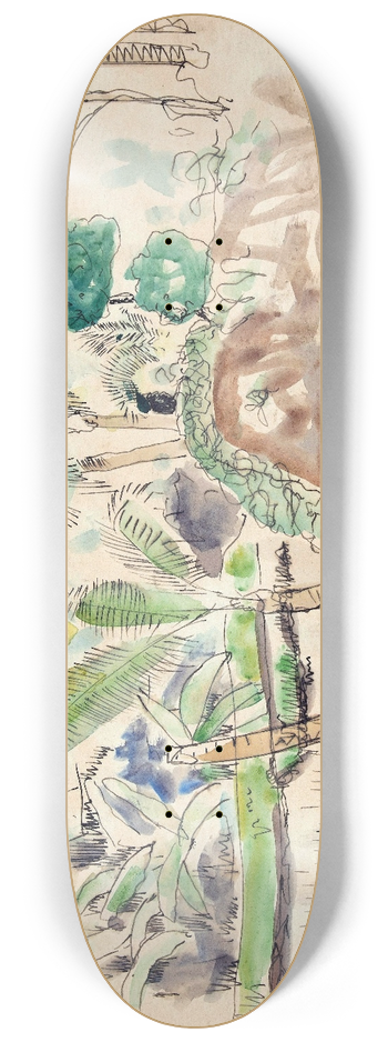 Pierre Jean Apol - Palmen bij het water 8.25 inch art skate deck