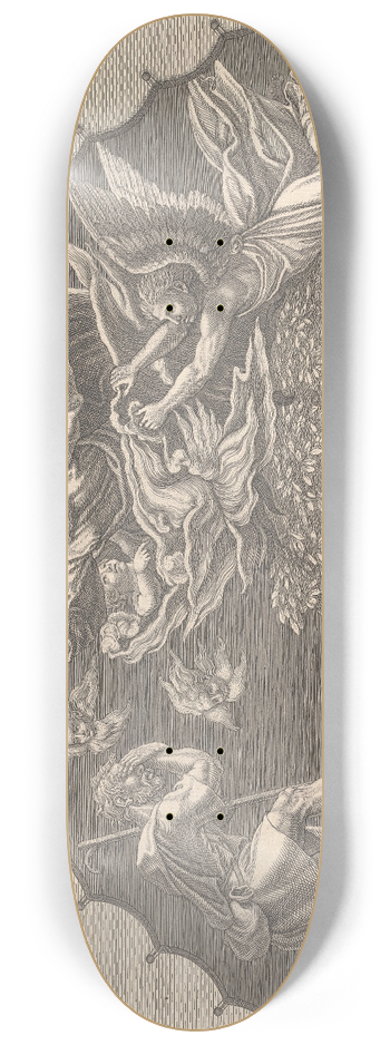 John Alexander - The Command to Jacob to Depart (After Raphael) 8.25 inch art skate deck