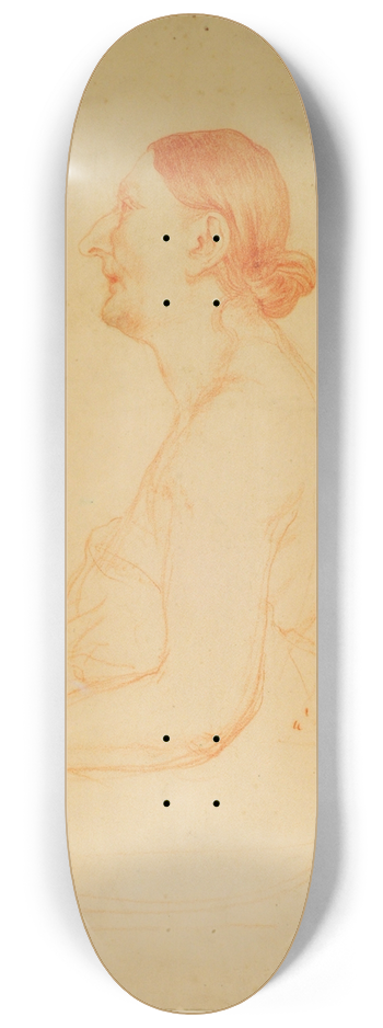 Pierre Puvis de Chavannes - Anciana de perfil 8.25 inch art skate deck