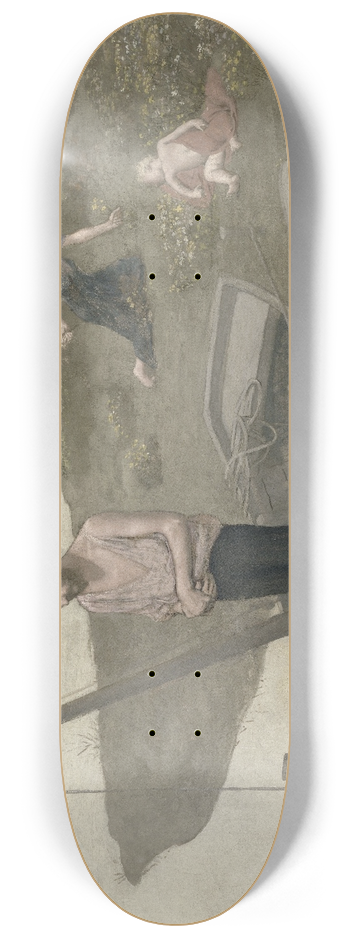 Pierre Puvis de Chavannes - The Poor Fisherman 8.25 inch art skate deck