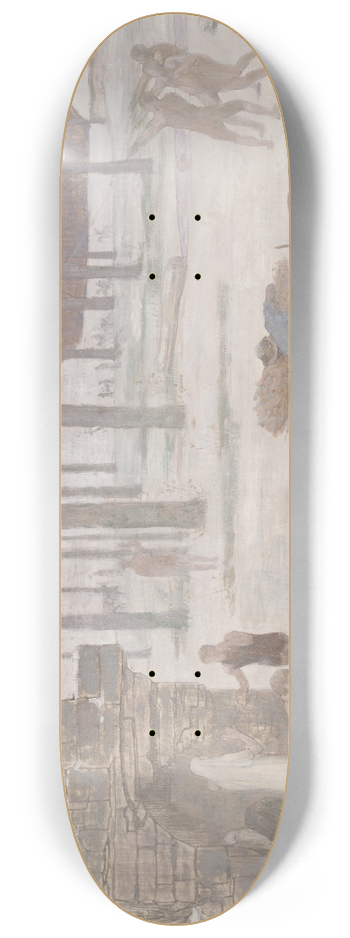 Pierre Puvis de Chavannes - Winter 8.25 inch art skate deck