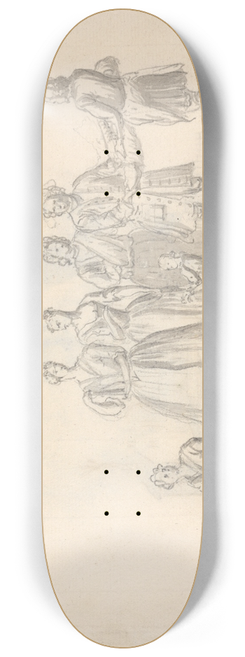 Pieter Casteels - Feeding Ducks 8.25 inch art skate deck