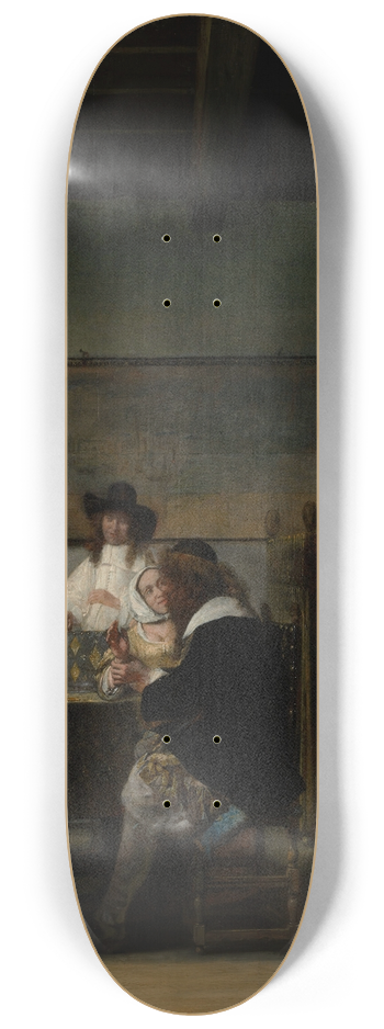 Pieter De Hooch - The Visit 8.25 inch art skate deck