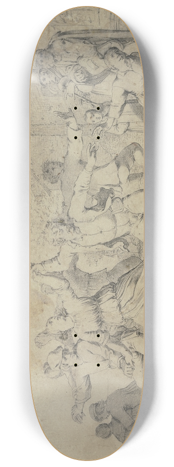 Pieter Holsteyn II - Dancing farmers 8.25 inch art skate deck