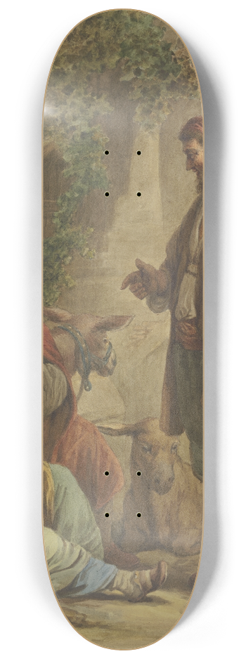 Pieter Recco - Der Levit und sein Kebsweib 8.25 inch art skate deck