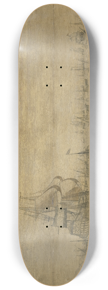 Pieter Vogelaer - The Dutch Herring Fleet 8.25 inch art skate deck