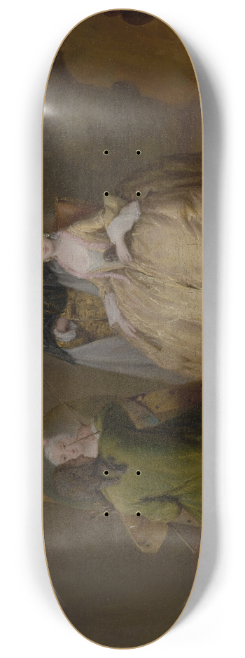 Pietro Longhi - The Painter in His Studio 8.25 inch art skate deck