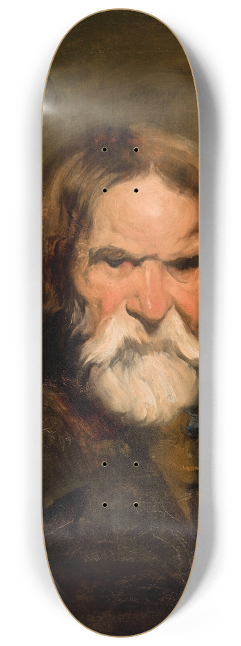 Piotr Michaowski - Study of a Bearded Peasant 8.25 inch art skate deck