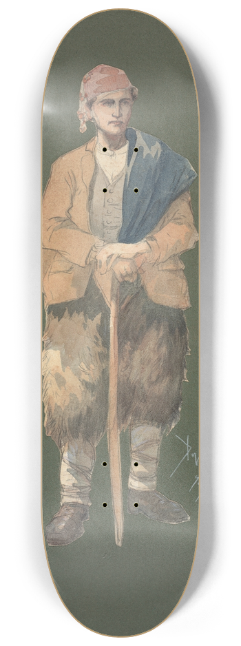 Pipein Gamba - Capraio 8.25 inch art skate deck