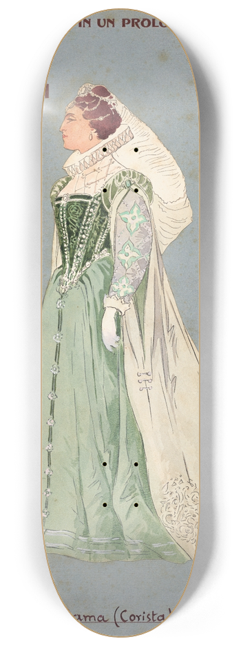 Pipein Gamba - Dama (Corista) 8.25 inch art skate deck