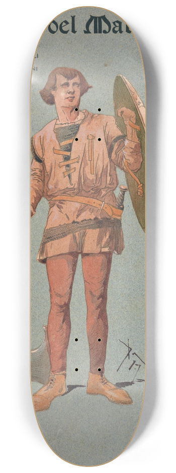 Pipein Gamba - Soldato (comparse) 8.25 inch art skate deck