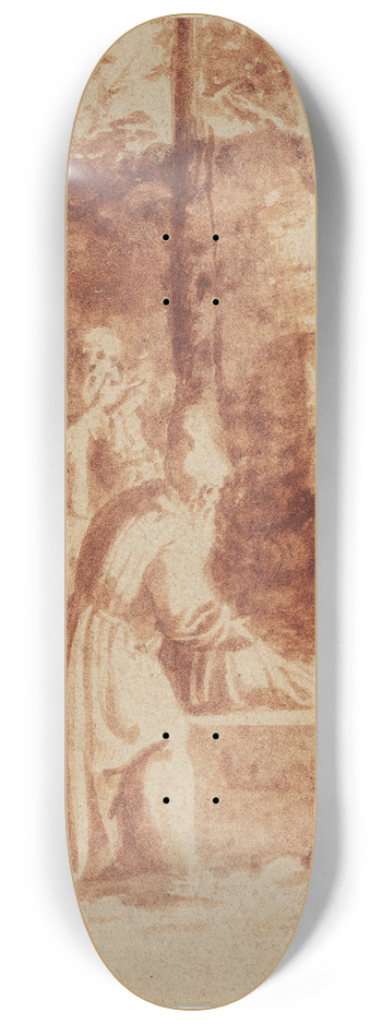 Polidoro da Caravaggio - Kristi gravlggelse 8.25 inch art skate deck