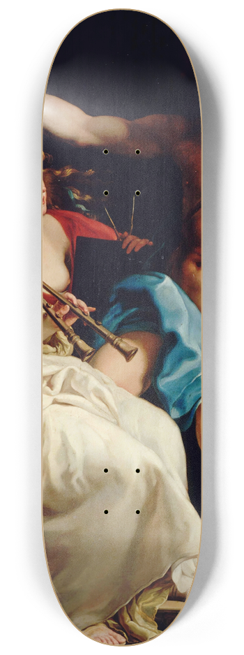 Pompeo Batoni - Apollo And Two Muses 8.25 inch art skate deck