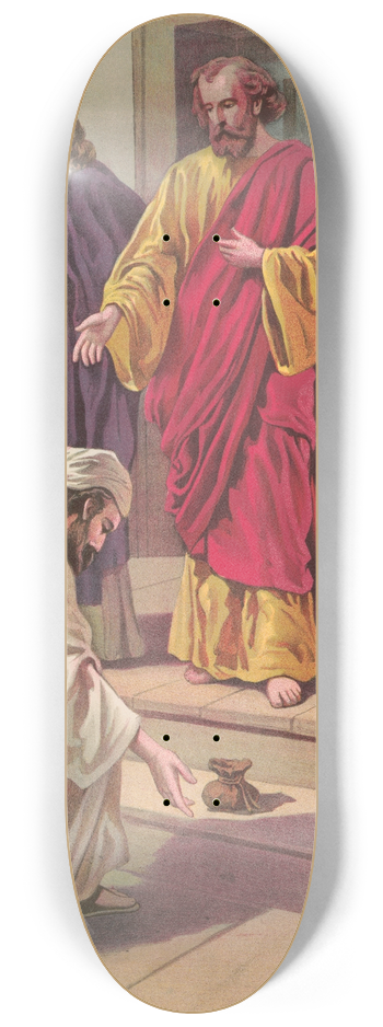 Providence Lith. Co - True and false giving 8.25 inch art skate deck