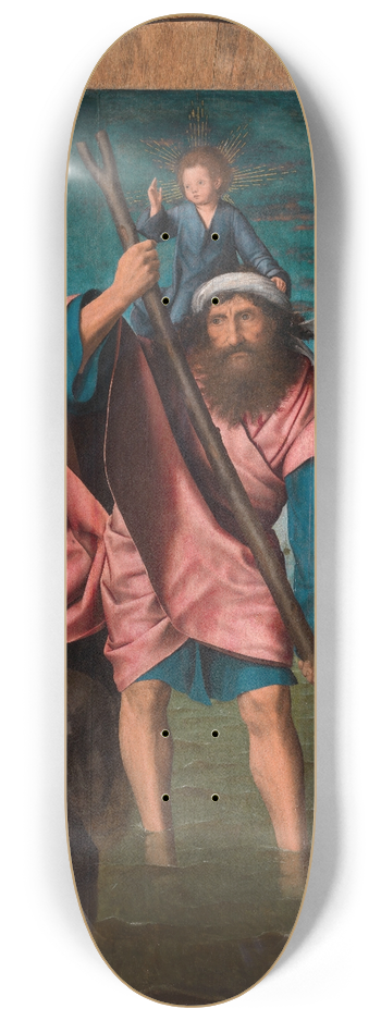 Quentin Massys - Saint Christopher 8.25 inch art skate deck