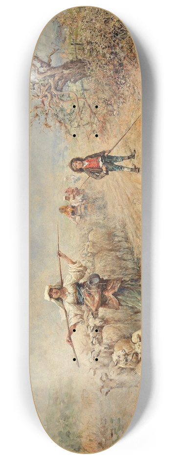 Rafael Senet y Perez - Heimkehr der Herde 8.25 inch art skate deck