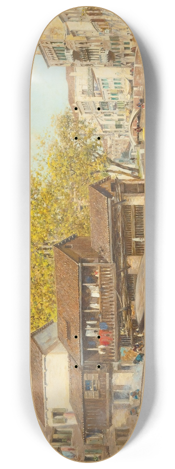 Rafael Senet y Perez - Rio San Trovaso, Venice 8.25 inch art skate deck