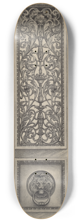 Ralph Atkinson - Cast Iron Panel 8.25 inch art skate deck