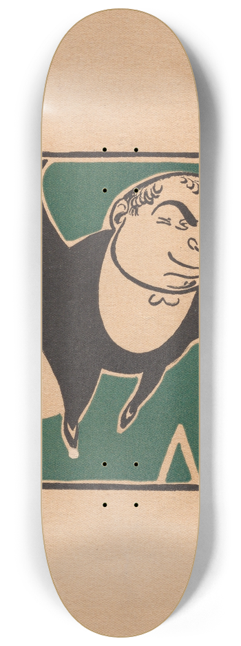 Ralph Barton - Chauve-Souris (program) 8.25 inch art skate deck
